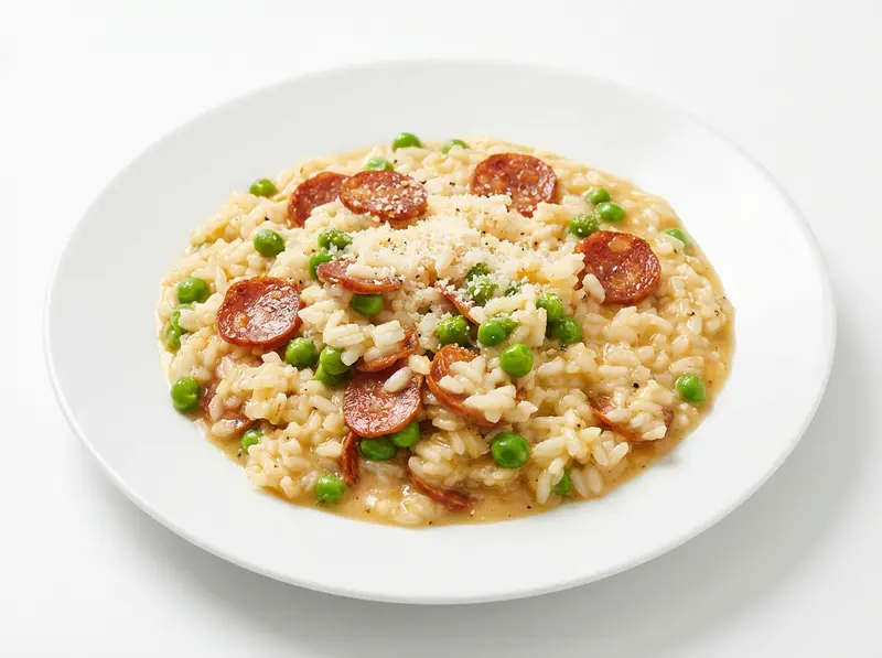 Chorizo and Pea Risotto