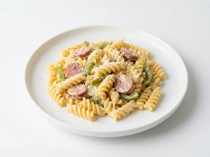 Creamy Smoked Sausage and Pepper Pasta