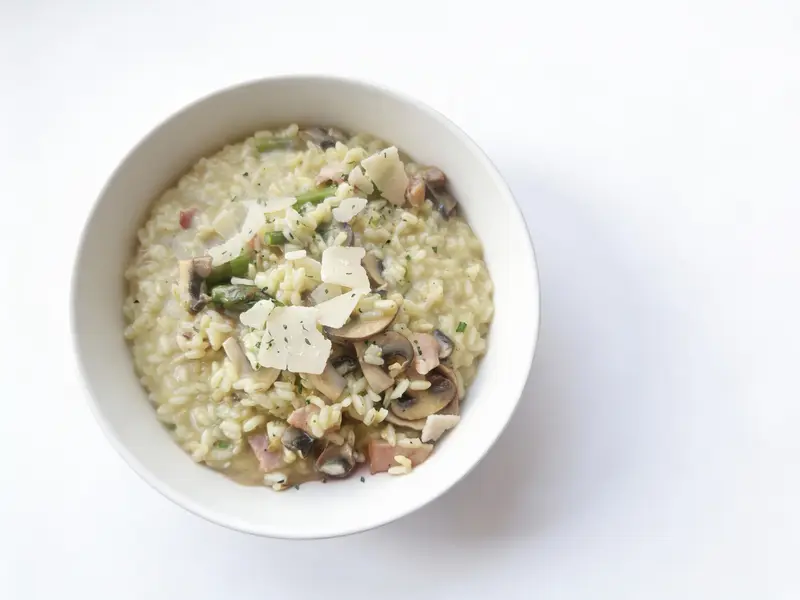 Bacon and Asparagus Risotto