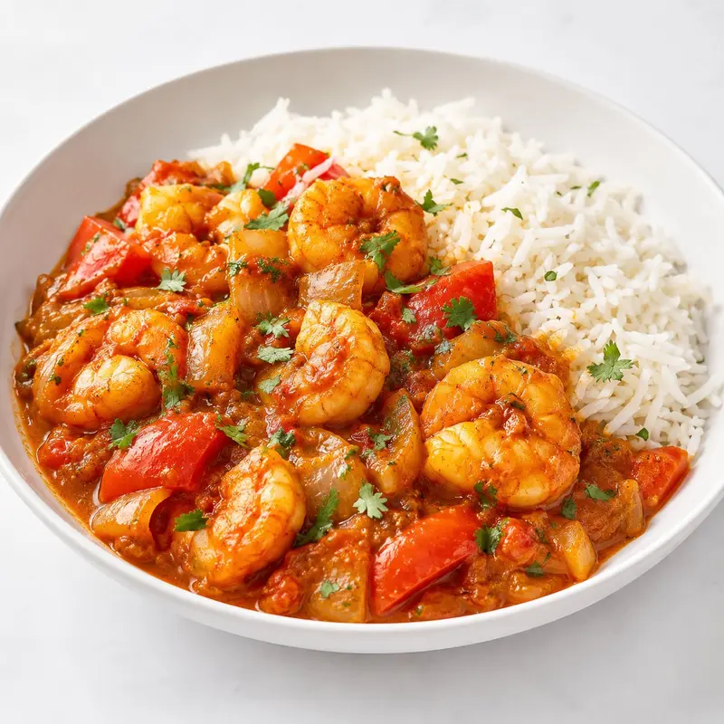 King Prawn Balti with Basmati Rice