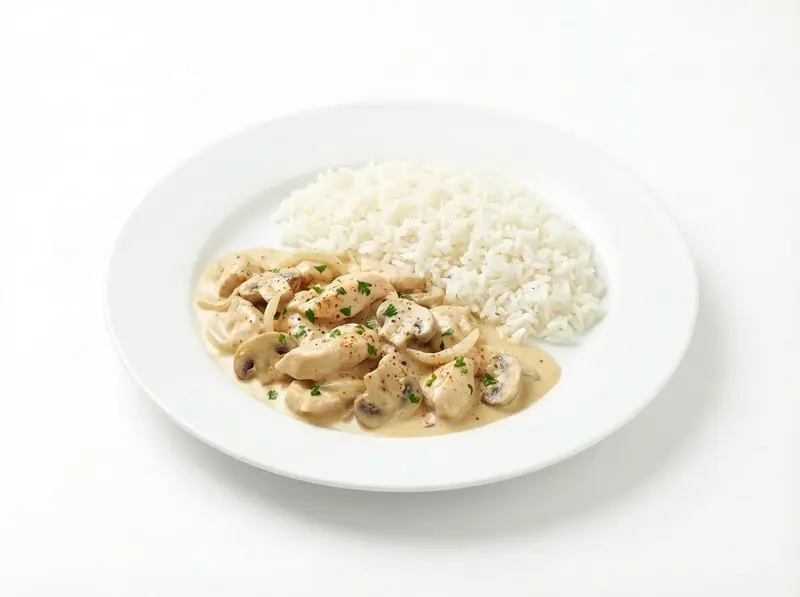 Creamy Chicken Stroganoff
